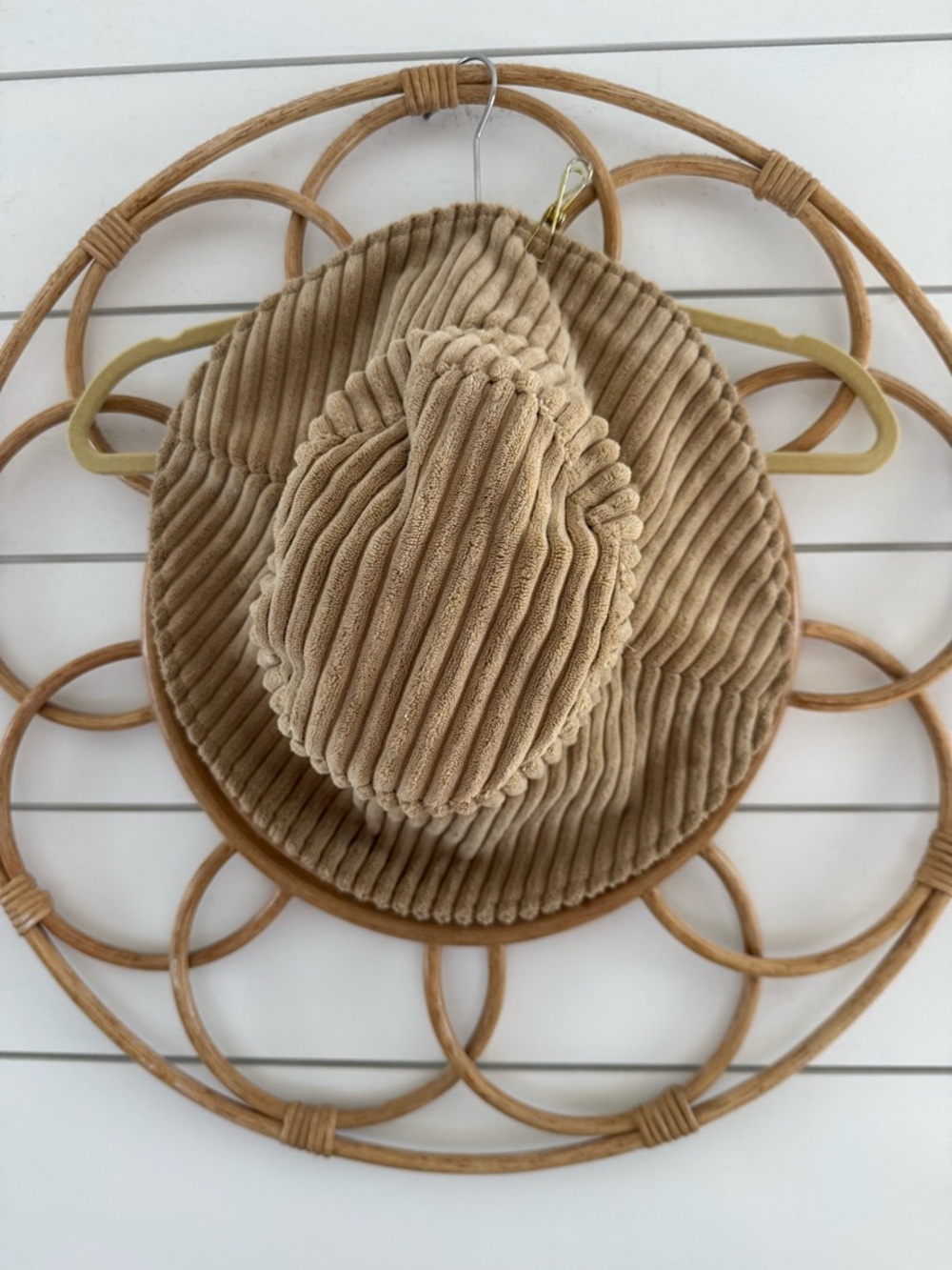 Free People Wyeth Corduroy Bucket Hat in Tan